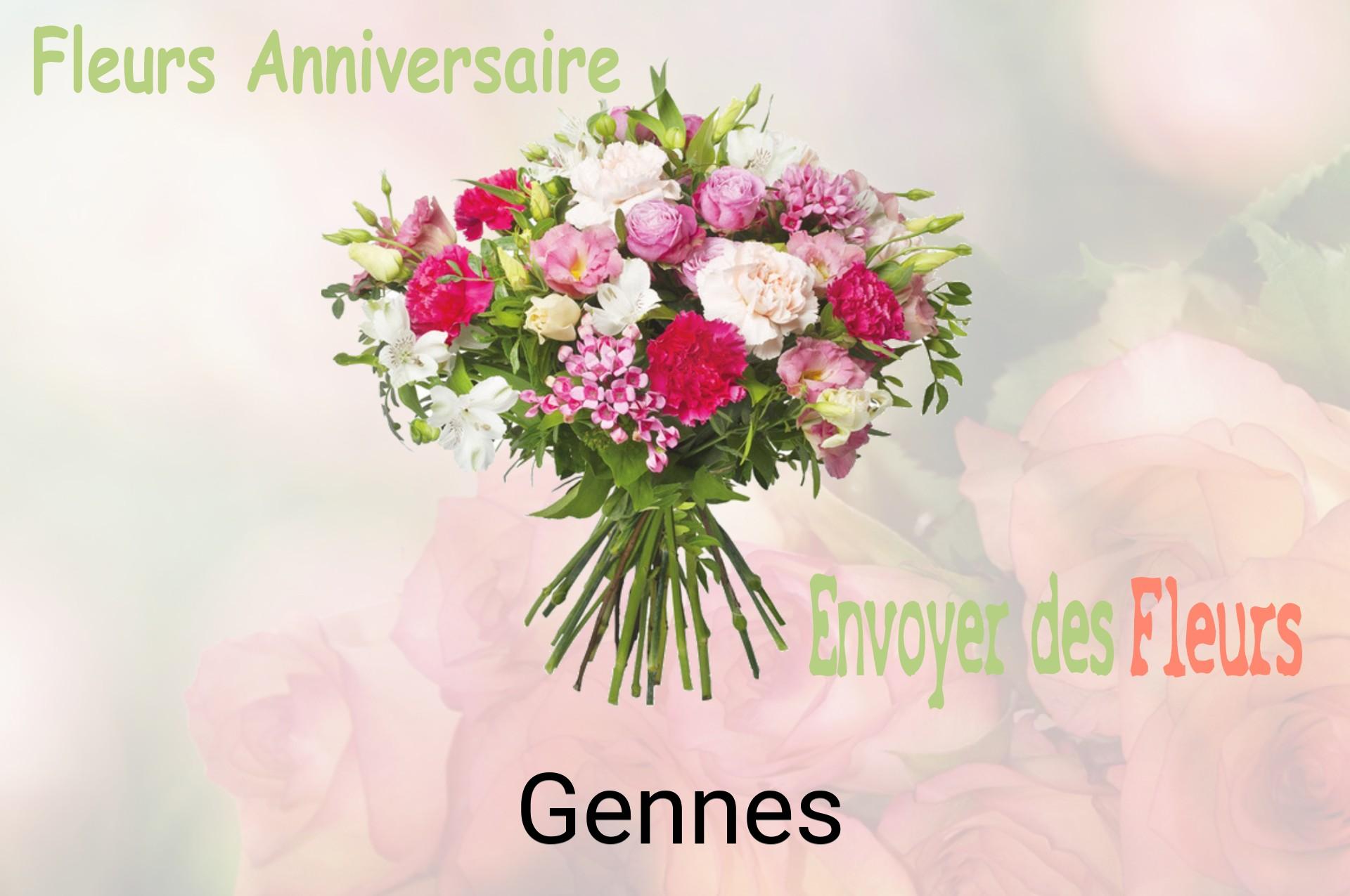 Bouquet de fleurs d’anniversaire livré à Gennes