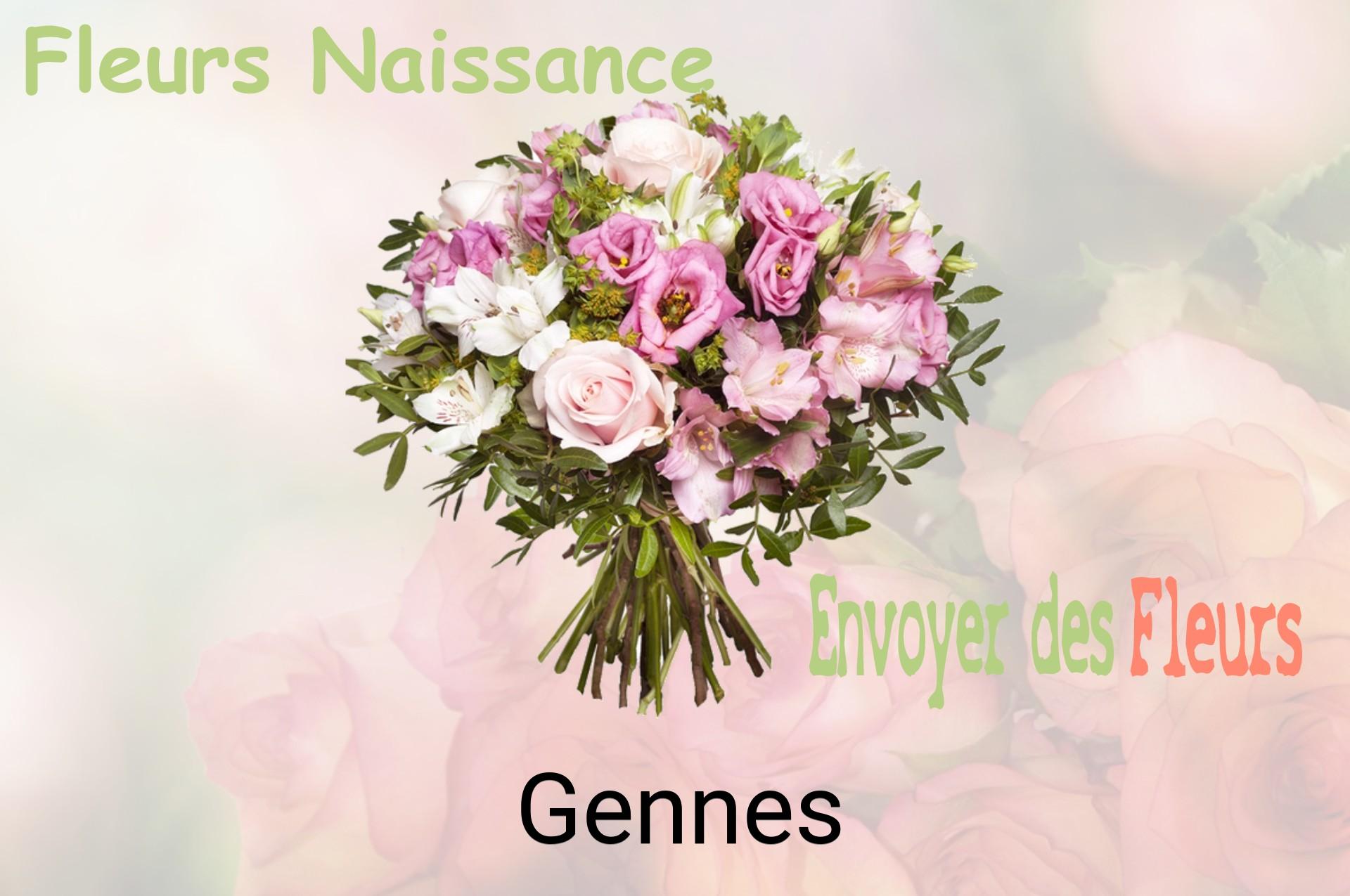 Bouquet de fleurs de naissance livré à Gennes